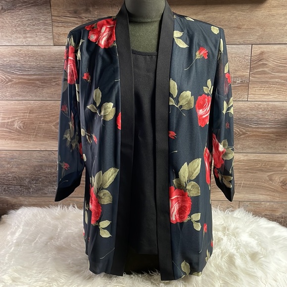 Haband Tops Haband Ladies Two Piece Blouse Settank And Cardigansize